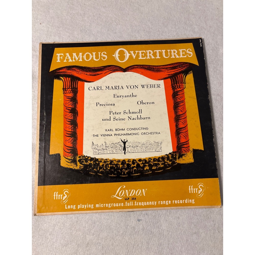 Famous Overtures Carl Maria Von Weber Karl Bohm Vienna Philharmonic London  354